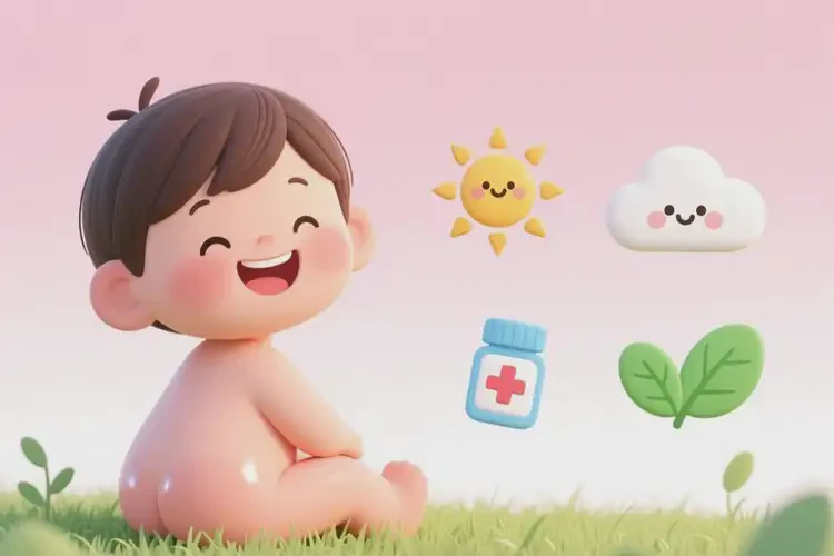 兒童屁股上出現(xiàn)濕疹不管它會自己痊愈嗎(圖2)