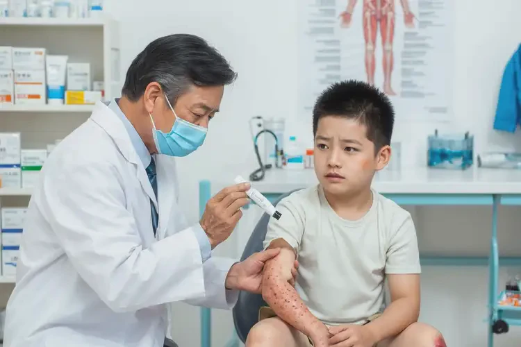 小孩四肢有濕疹能夠徹底治愈嗎(圖3)