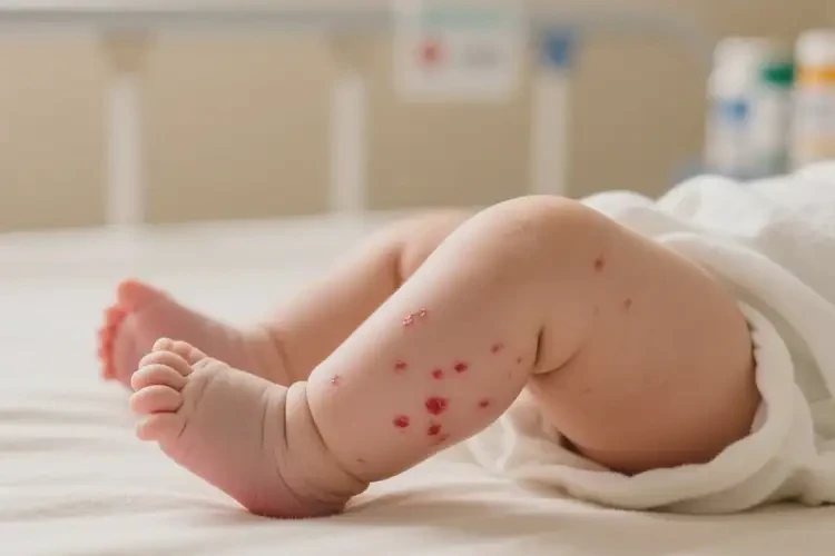 新生兒小腿上偶爾長濕疹不管它會自己自愈嗎(圖4)