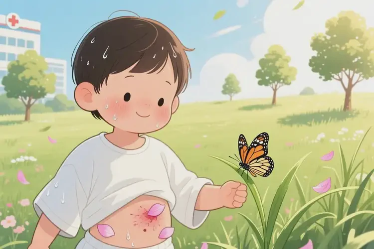 小孩肚子容易起濕疹能靠自己自愈嗎(圖1)