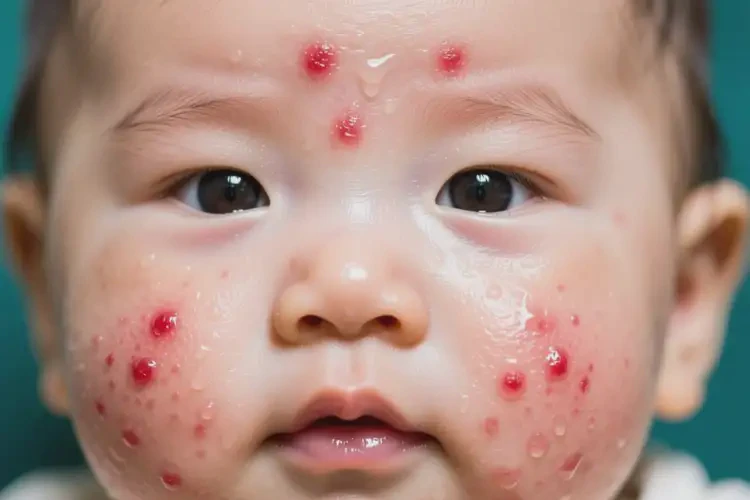 嬰兒臉上容易長濕疹可以徹底自愈嗎(圖3)
