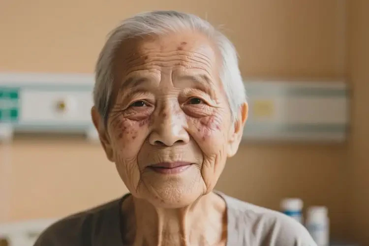 高齡老人面部出現(xiàn)濕疹可不可以徹底自愈(圖4)