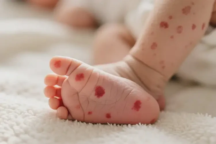 新生儿脚上起湿疹能彻底自愈吗(图3)