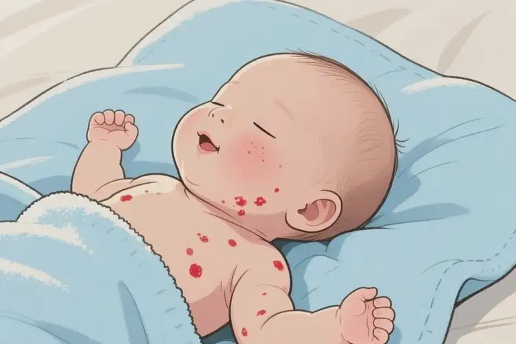 小兒脖子起濕疹不管它會自己痊愈嗎(圖2)