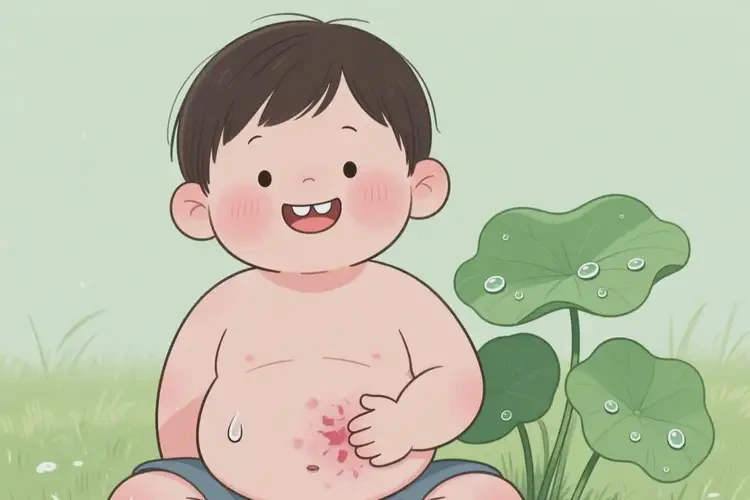 孩子肚子上出濕疹可不可以徹底自愈(圖3)