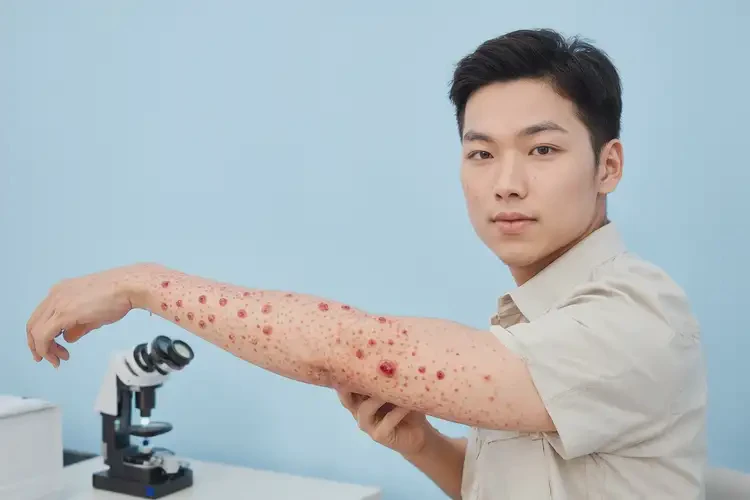 青年人手臂上偶爾起濕疹能徹底自愈嗎(圖4)