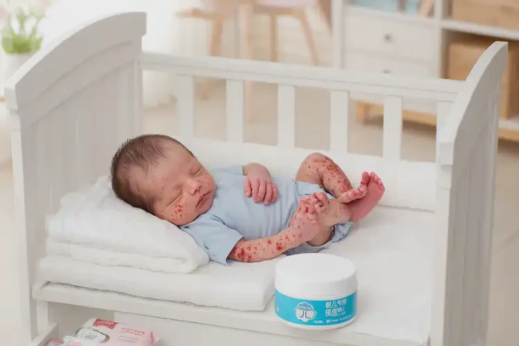 新生兒全身經(jīng)常長濕疹不管它會(huì)自己痊愈嗎(圖1)