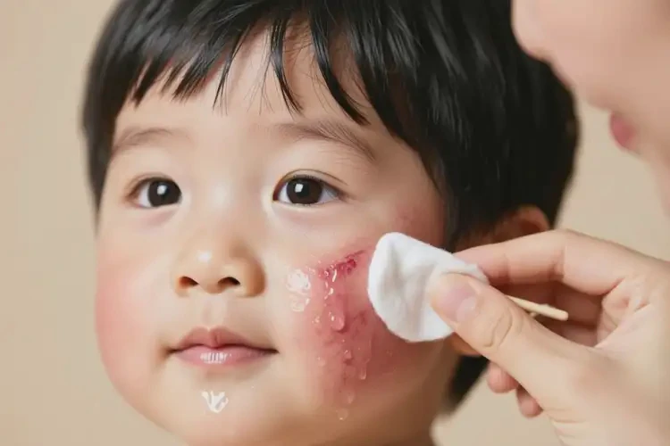 兒童面部長濕疹能夠徹底治愈嗎(圖3)