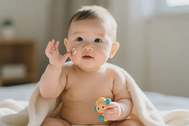 小兒臉上容易長濕疹不管它會(huì)自己好嗎(圖3)