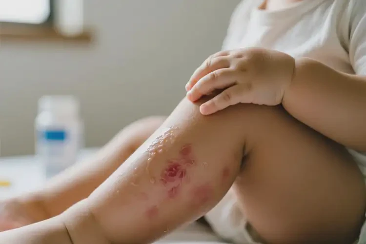 幼兒大腿上有濕疹可以徹底自愈嗎(圖3)