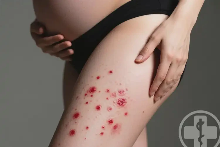 产妇大腿有湿疹不管它会自己自愈吗(图2)