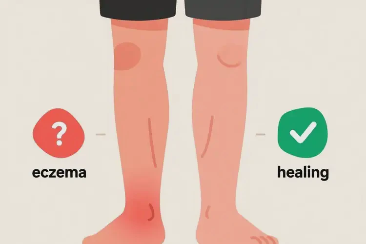 男性小腿上出濕疹可不可以徹底自愈(圖2)