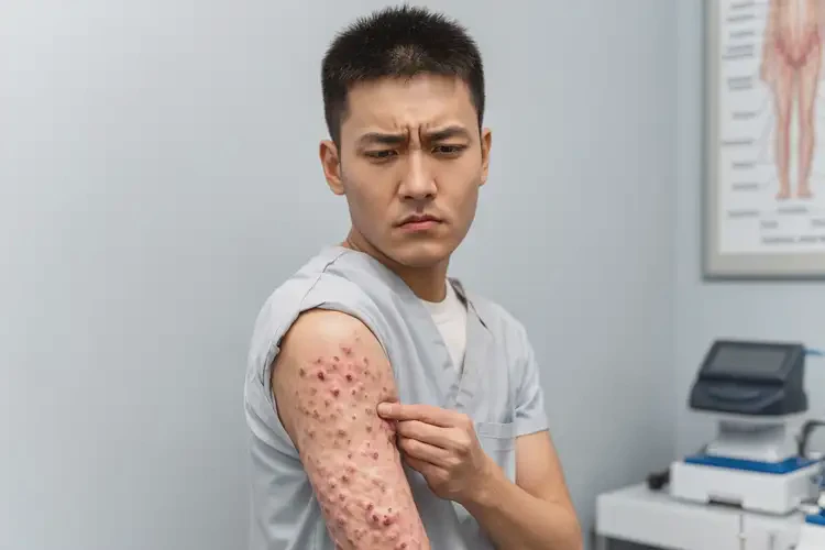 青年人全身有濕疹不管它會(huì)自己自愈嗎(圖4)