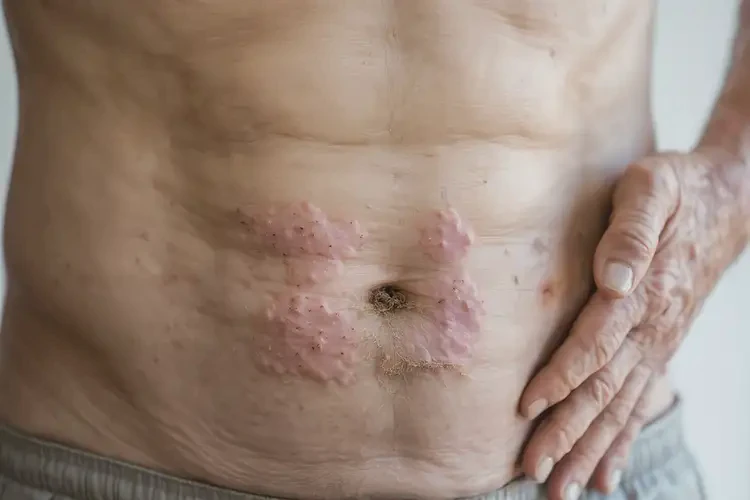 老年人肚子長(zhǎng)濕疹不管它會(huì)自己好嗎(圖4)