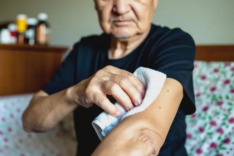 老人手臂偶爾起濕疹能夠徹底治愈嗎