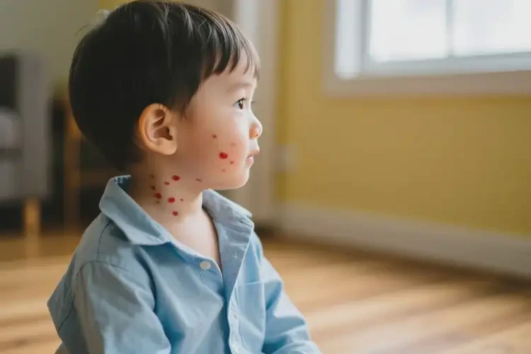 小孩脖子上有濕疹不管它會(huì)自己好嗎(圖2)