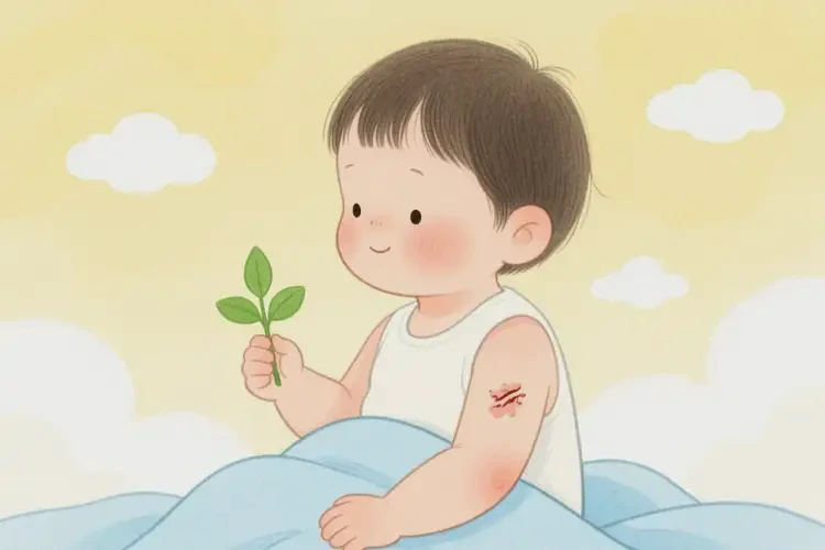 孩子身上出現(xiàn)濕疹不管它會自己好嗎(圖3)