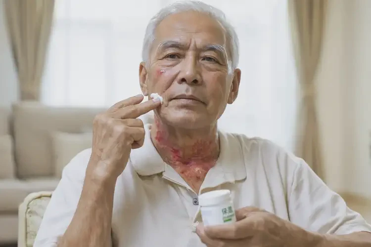 老年人脖子上偶爾長(zhǎng)濕疹能不能徹底自愈(圖2)