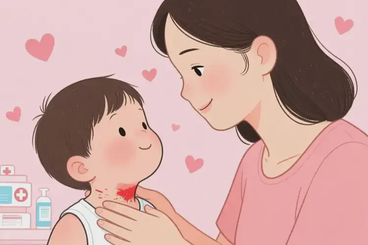 少兒脖子容易起濕疹能靠自己自愈嗎(圖2)