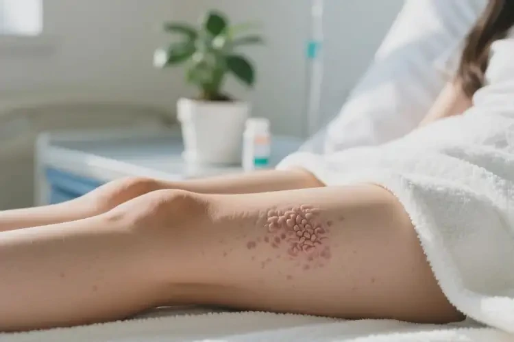 女生大腿上起濕疹可不可以徹底自愈(圖4)