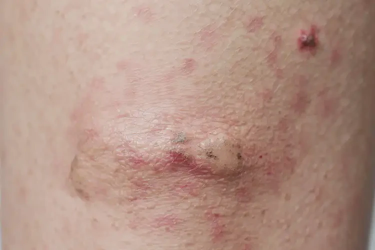 青少年小腿上出現(xiàn)濕疹不管它會(huì)自己自愈嗎(圖2)