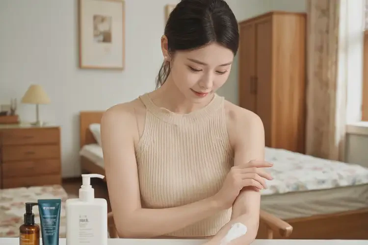 產(chǎn)婦手臂上出濕疹不管它會(huì)自己好嗎(圖1)