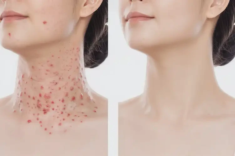 女性脖子出现湿疹可不可以彻底自愈(图2)