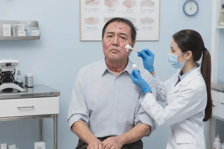 男人臉上長濕疹不管它會自己好嗎(圖3)