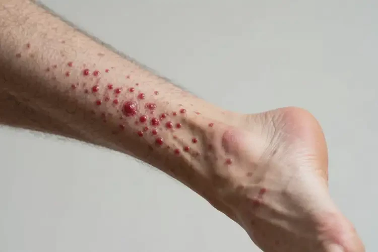 男性小腿上經常起濕疹能徹底自愈嗎(圖1)