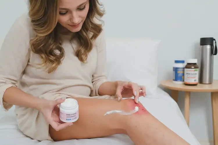 產(chǎn)婦小腿上容易長濕疹不管它會自己自愈嗎(圖4)