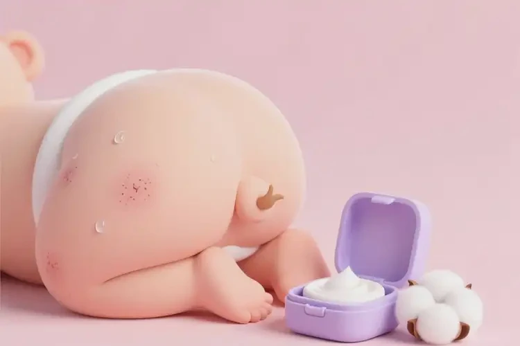 小兒屁股有濕疹可以徹底自愈嗎(圖1)