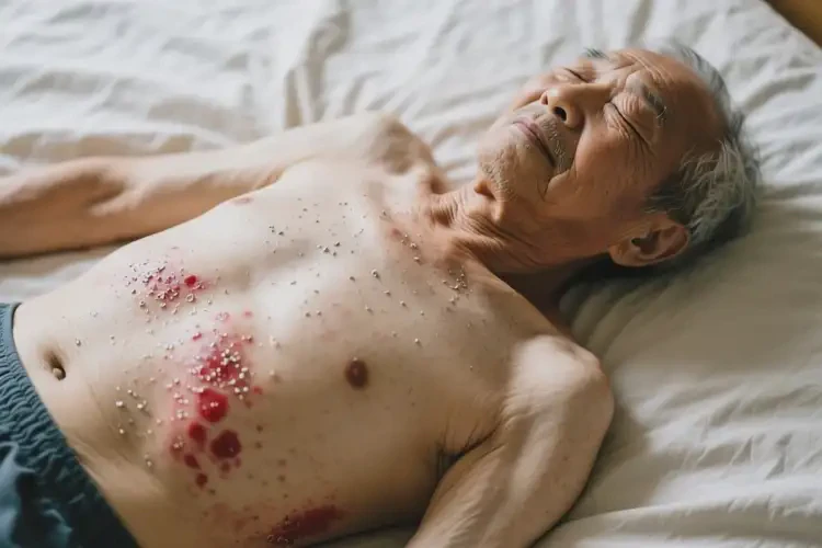 老人肚子偶爾長濕疹不管它會自己自愈嗎(圖2)