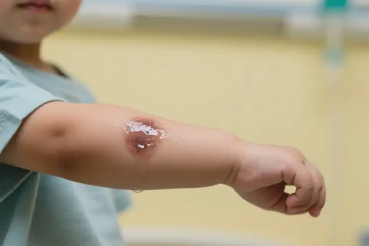 小孩手臂容易起濕疹不管它會自己自愈嗎(圖1)