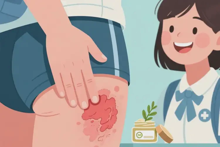 大學生屁股上容易起濕疹能徹底自愈嗎(圖1)