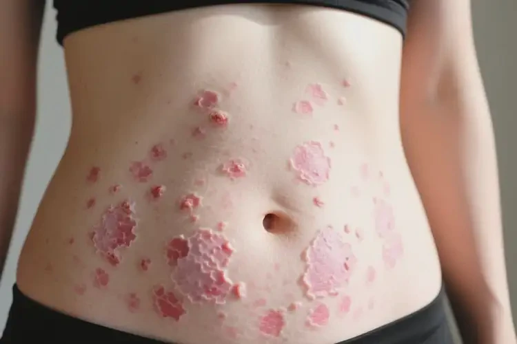 女人肚子偶爾長濕疹不管它會自己好嗎(圖3)