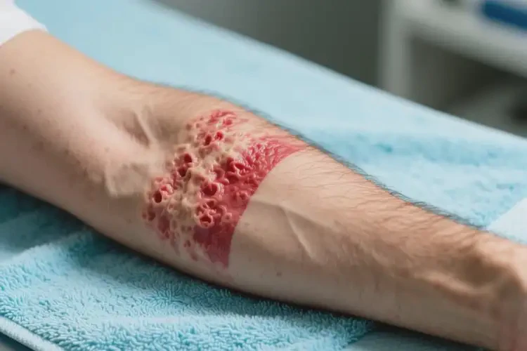 男性手臂容易長濕疹能夠徹底治愈嗎(圖1)