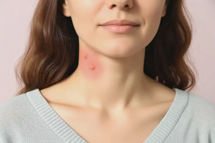 女性脖子有濕疹能夠徹底治愈嗎(圖2)