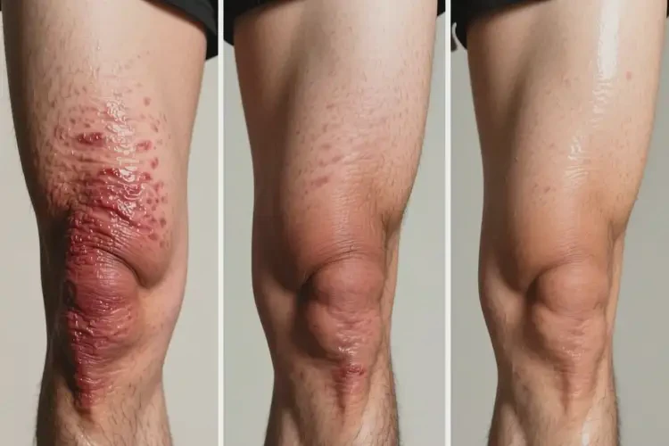 男性大腿上有濕疹可以徹底自愈嗎(圖1)