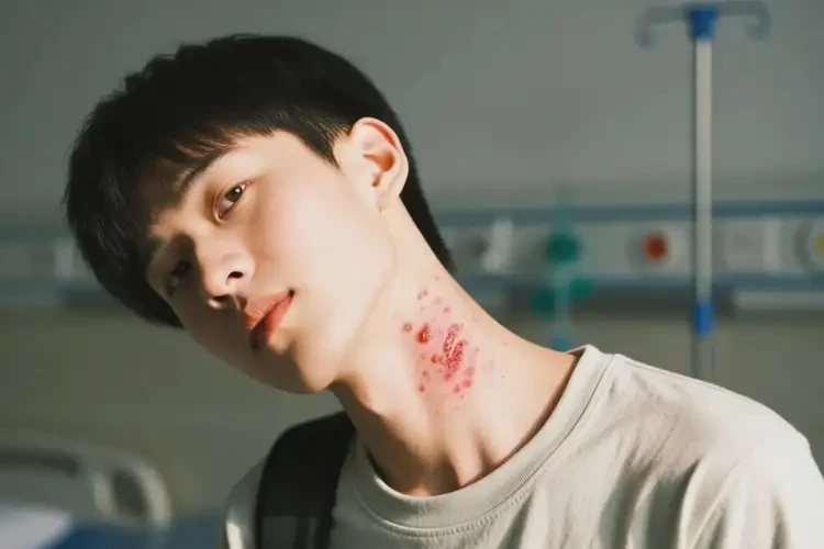 大學(xué)生脖子上出現(xiàn)濕疹不管它會自己痊愈嗎(圖4)