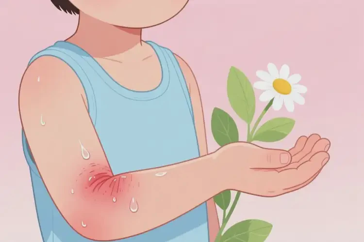 少兒手臂上偶爾起濕疹不管它會(huì)自己自愈嗎(圖4)