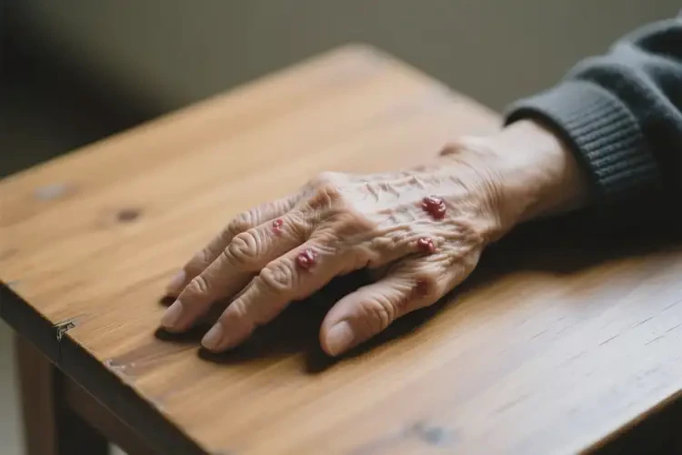 老人身上偶爾長濕疹能夠徹底治愈嗎(圖2)