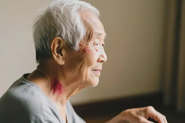 老年人脖子起濕疹不管它會自己自愈嗎(圖4)