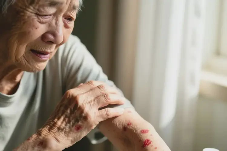 老人身上起濕疹能靠自己自愈嗎(圖2)