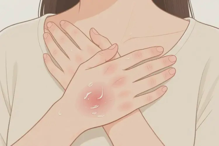 女性手上容易长湿疹能够彻底治愈吗(图1)