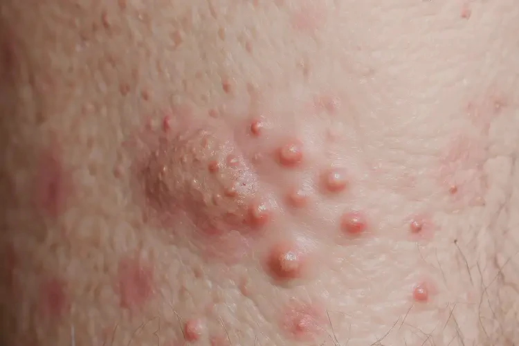 男人小腿上有濕疹不管它會自己好嗎(圖4)