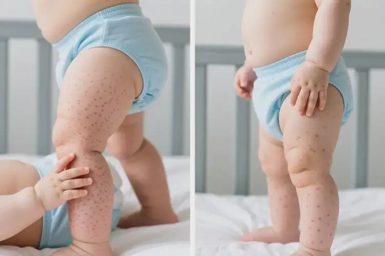 寶寶大腿起濕疹可以徹底自愈嗎(圖2)