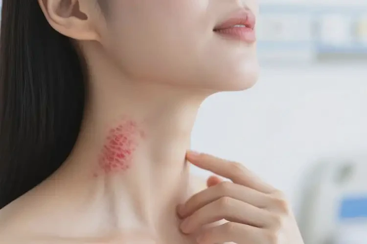 女人脖子偶爾起濕疹不管它會(huì)自己好嗎(圖4)