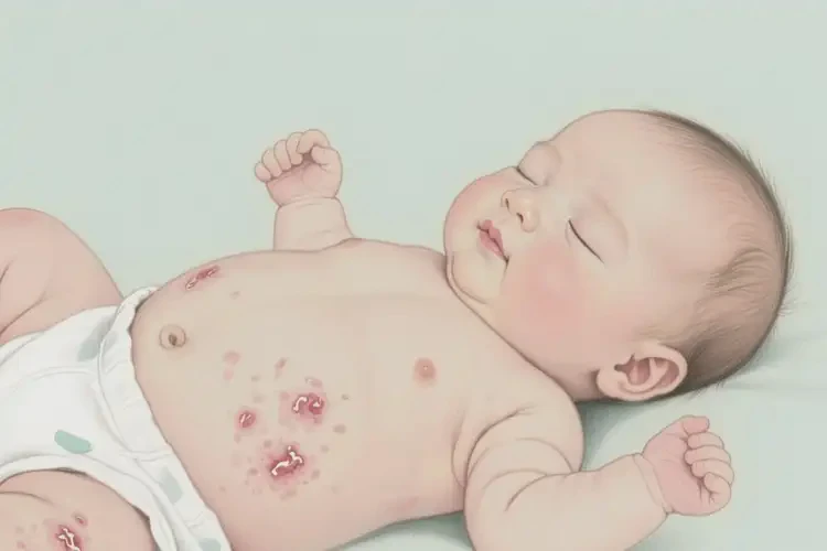 嬰兒肚子有濕疹不管它會(huì)自己自愈嗎(圖3)