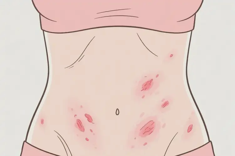女性肚子容易起湿疹可不可以彻底自愈(图4)