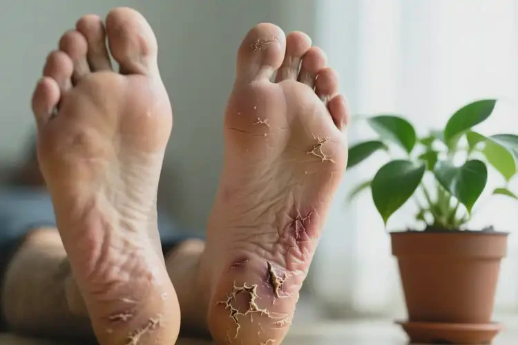 男性腳上有濕疹能靠自己自愈嗎(圖1)